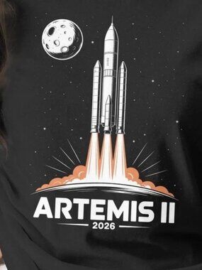 Artemis II 2026 Rocket Launch T-Shirt, Future Moon Mission T Shirt 249